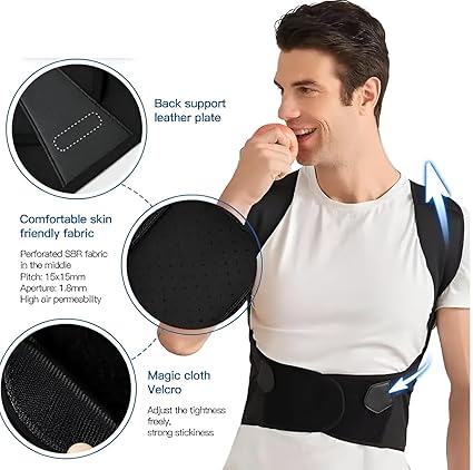 Adjustable Back Posture Corrector/ Slouching Relieve Pain Belt Women Men